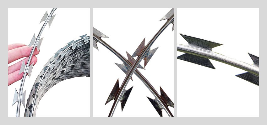 product-850-400 stainless steel razor barbed wires