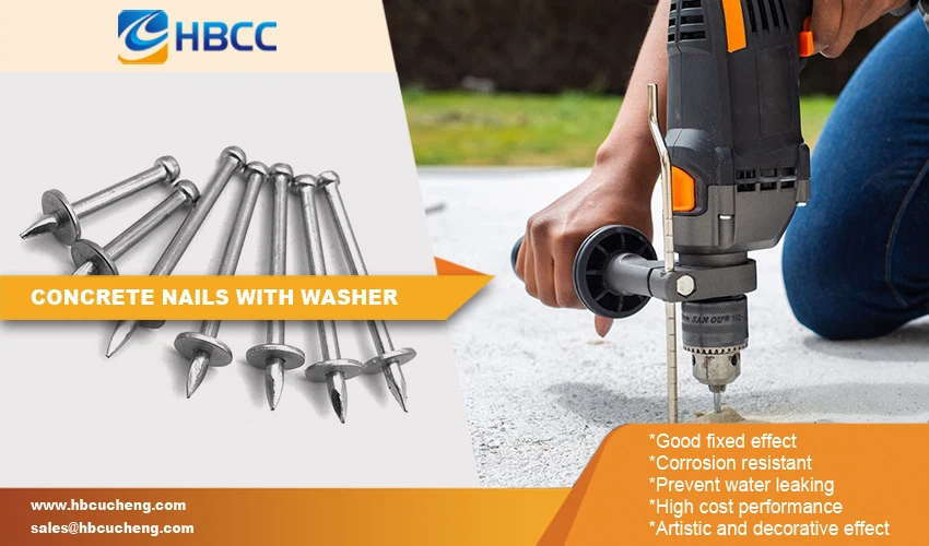concrete shooting nails with washer concrete shooting nails with washer